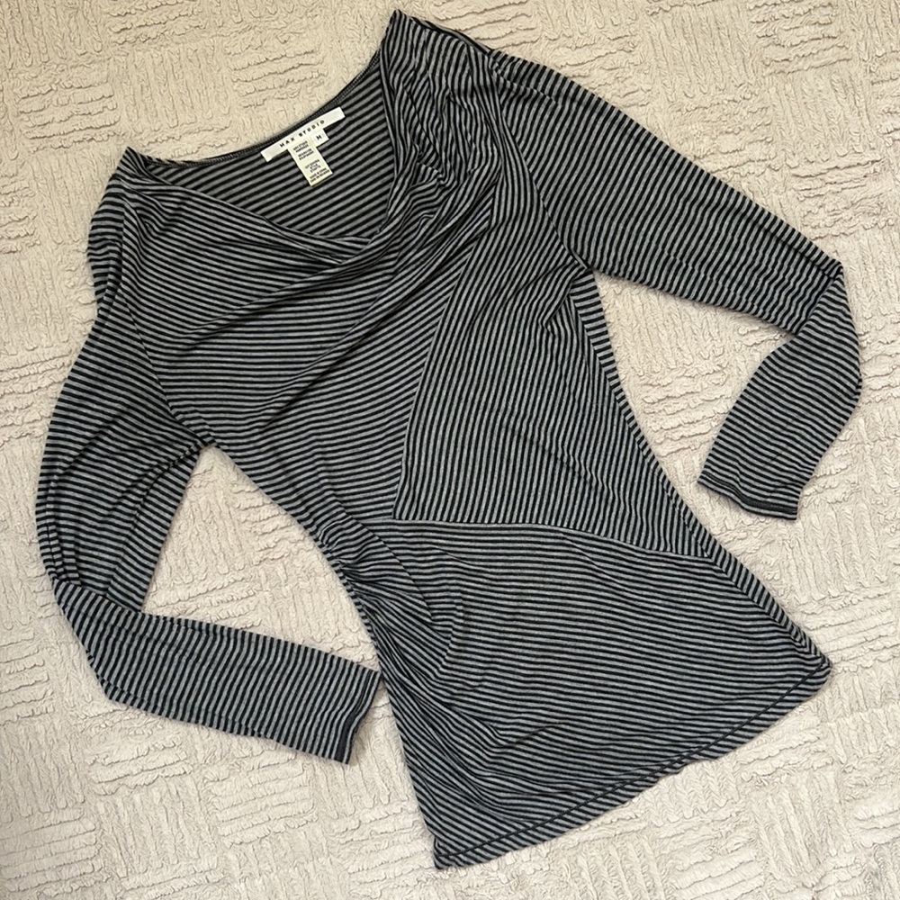 Max Studio striped long sleeve top, Size Medium